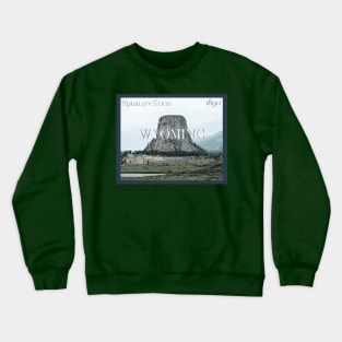 Wyoming Poster Crewneck Sweatshirt